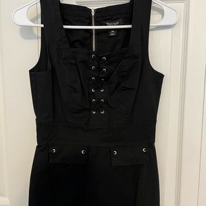 White House Black Market-Midi Dress-Black Size 00